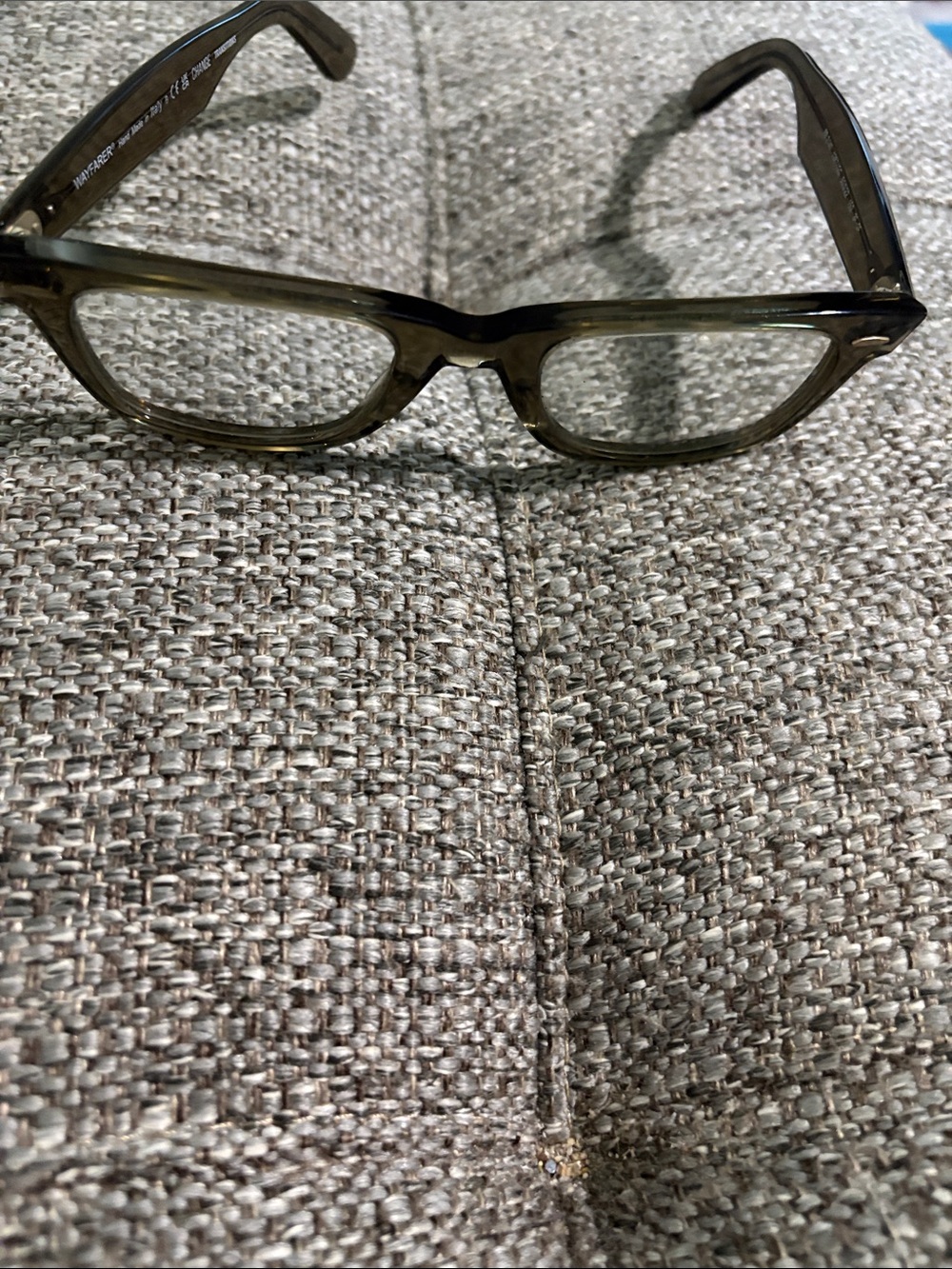 Ray ban transition  Rectangular Frame   Glasses brownish green  depends on light
